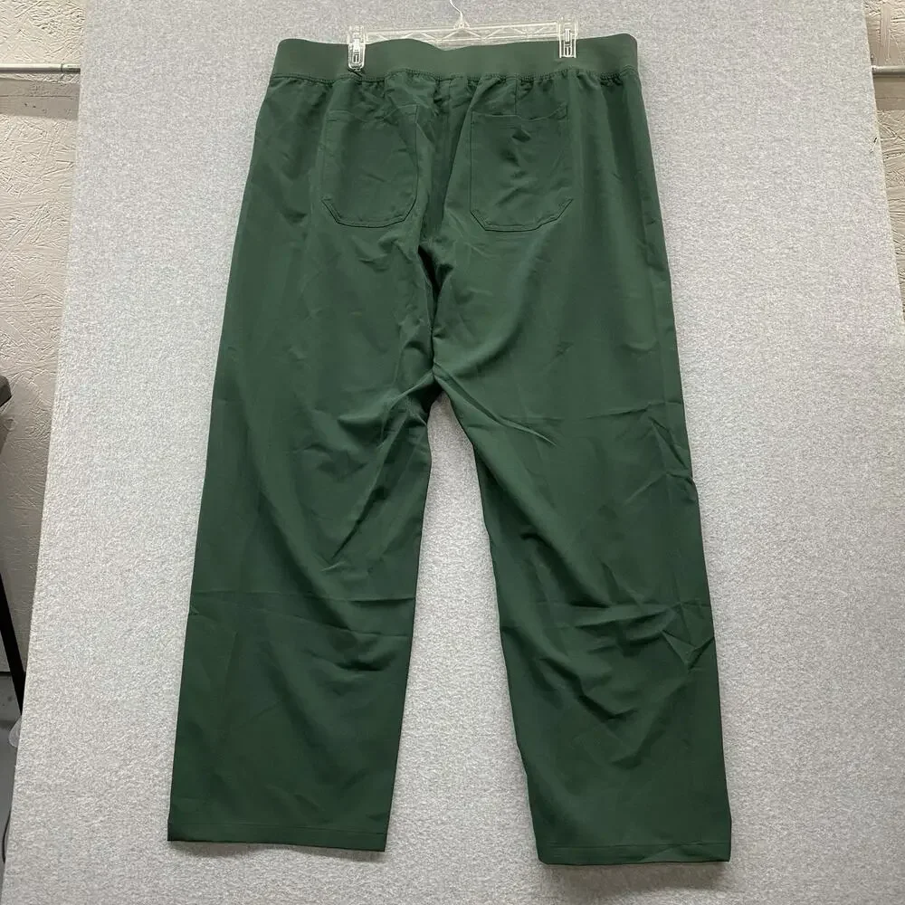 Figs Tech Collection Scrub Pants Womens Livingston High Waisted Racing Green NWT - Picture 11 of 16